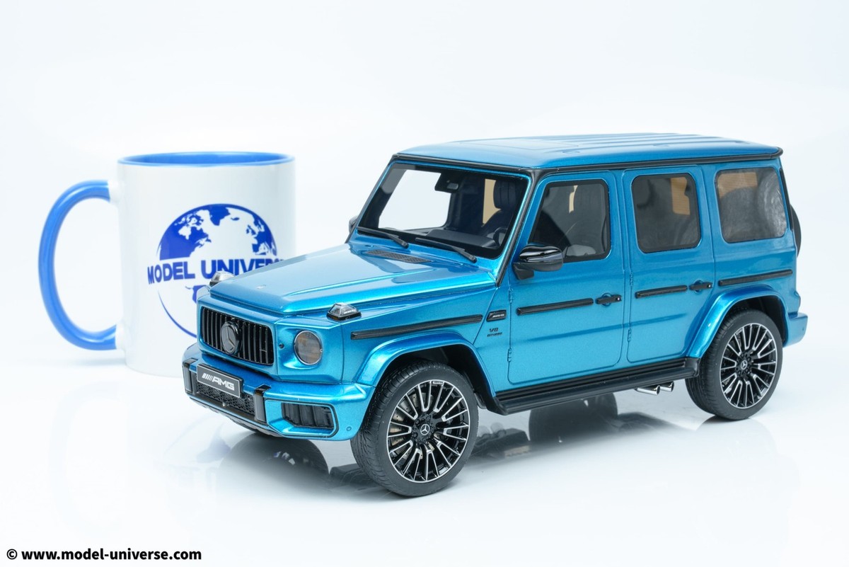 Modèle Réduit Mercedes G63 AMG Hyper Blue Mango 2024 - GT Spirit 1/18 - Résine - Neuf