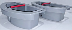 Qty 2 Rubbermaid Commercial #2649 2-part Maid Caddy For Trash Cans 16" x 9" x 5"