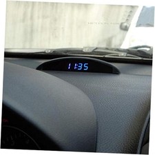 12V Car Temperature Clock, Universal Auto Dashboard Digital blue