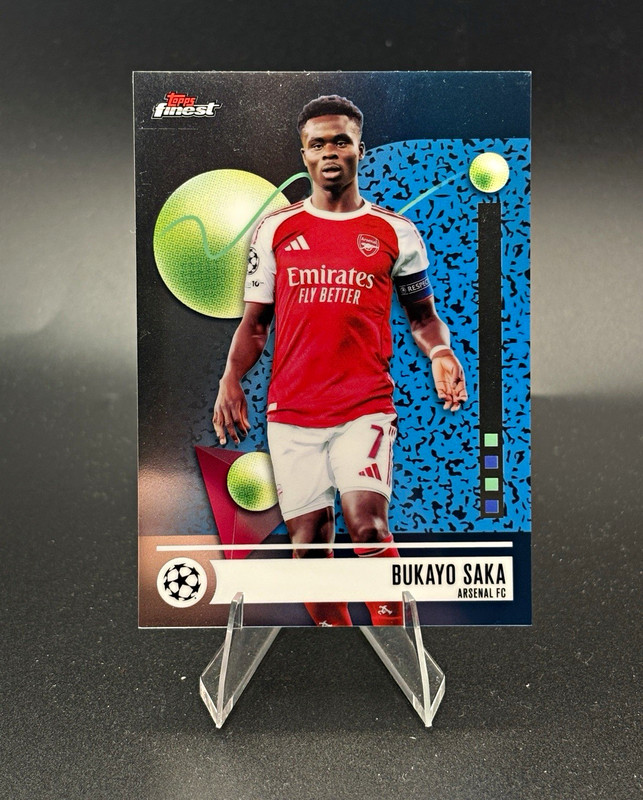 Topps Arsenal FC 8-Card Lot Saka Rice Lewis-Skelly RC Topps Finest UCL