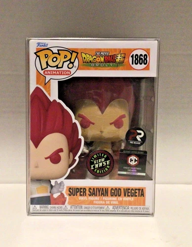DragonBall Super Saiyan God Vegeta Funko Pop 1868 Chalice PR GITD Chase Free S/H