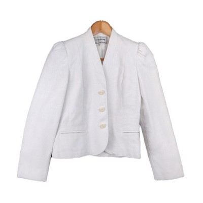 VTG David Benjamin Skirt Blazer 2 Piece Set Womens Small White