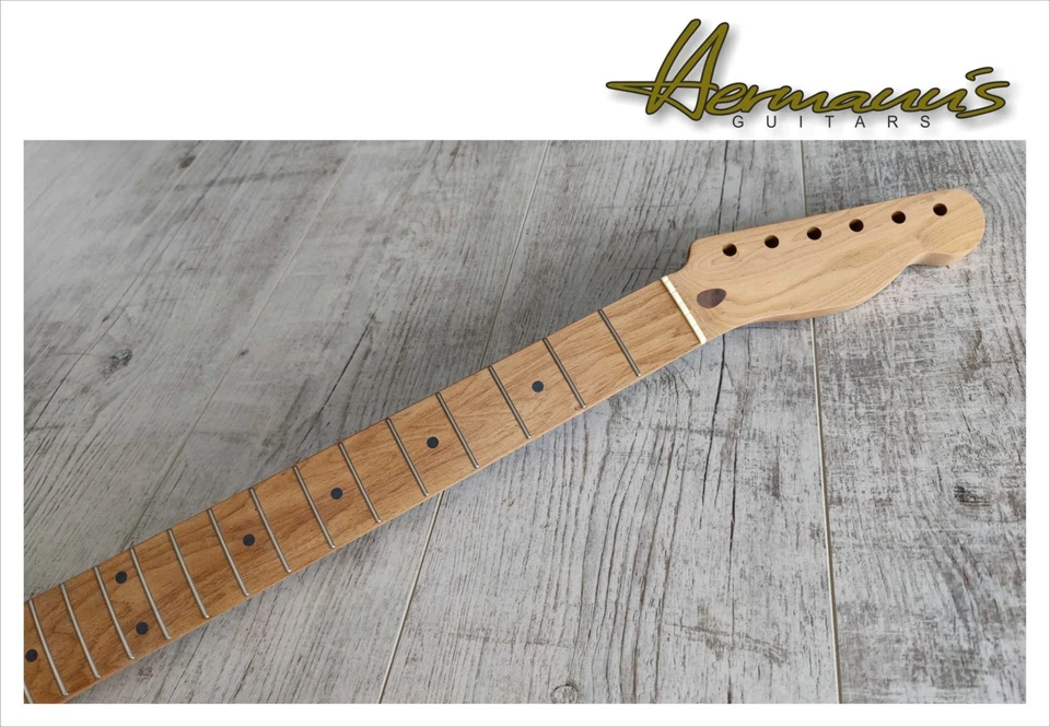 TL one piece Roasted Maple Neck, Black Dots, 21 Frets, unfinished, Nr. TUF 01 - Bild 3 von 4
