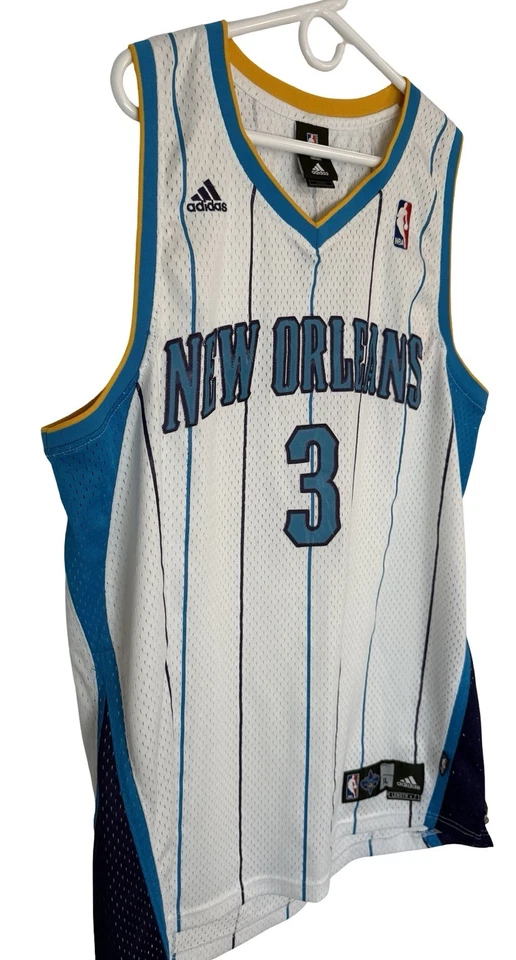 VTG Adidas #3 Chris Paul CP3 Basketball Jersey Mens XL NBA New Orleans Hornets* - Image 2 of 4