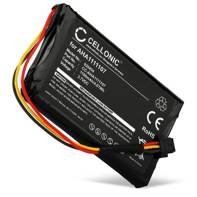 CELLONIC 1x Battery for GPS/Navigation Compatible Only, Black White 