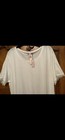 Victoria's Secret Sleep T-Shirt, Short Sleeve With Lace Size Extra Large White. — photo 3