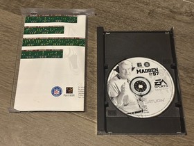 Madden NFL 97 Sega Saturn Complete CIB w/Poster Authentic