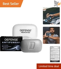 Defense Antifungal Soap Bar 4.2oz Medicated Treatment for Jock Itch Ringworm