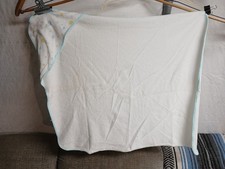 Vintage 80s 90s Gerber Baby Hooded Bath Towel 100 Cotton Hot Air Balloons