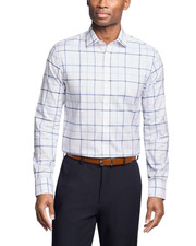 Tommy Hilfiger Men Th Flex Dress Shirt Lavender Multi Size 15.5X34/35 M
