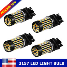 3157 Switchback LED Turn Lights Signal WHITE Dual AMBER Color Anti Flash Hyper A