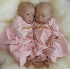 Rare REBORN Identical Premature Twins MAVIE & JULIE by Evelina Wosnjuk KITS ONLY