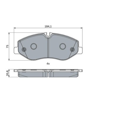   BOSCH BREMSBELAGSATZ SCHEIBENBREMSE VORNE 4474200020 NEU DE STOCK