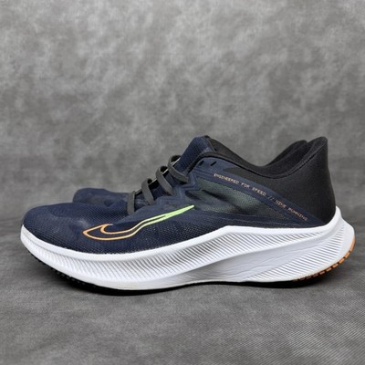 Nike Quest 3 Running Obsidian Atomic Orange Men s Size 9 SLIP ON CD0231-404