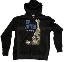 Led Zeppelin Man With Lantern Zip Hoodie L