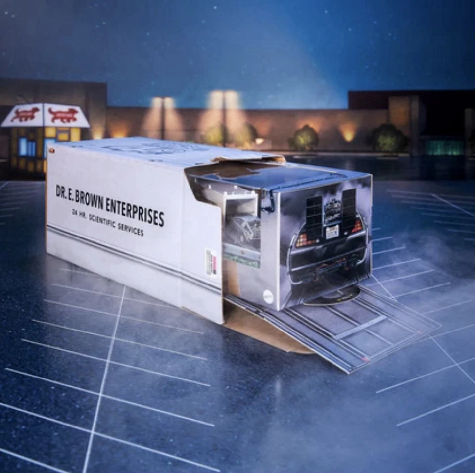 2025 Hot Wheels Collectors SDCC Back to the Future 40th Anniversary Set (Sealed) - Image 2 of 4