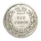 1839 Victoria Sixpence — photo from another recent sale