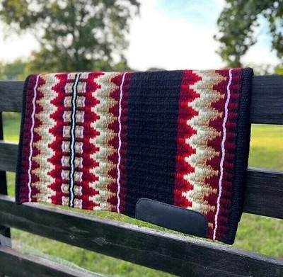 Woolen Horse Saddle Blanket Multi Colour Western Handmade Design Free Shipping