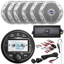 JBL PRV-275 Receiver, 6 x 6.5" Speakers Bulk Packaging , Amplifier, Accessories