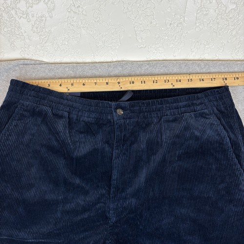 Nuevo con etiquetas Pantalones Polo Ralph Lauren Pana Para Hombres Talla 2XL Azul Cintura Elástica Calce Clásico - Imagen 3 de 12