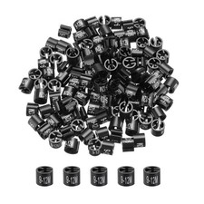 250pcs Clothes Hanger Marker 9-12M Black Colored Hanger Size Garment Tag