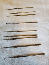 Crochet Hooks Vintage Set/9 w/free gift