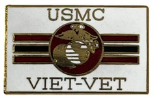 Pack of 3 Marine Corps USMC Viet-Vet Motorcycle Hat Cap Lapel Pin M-159