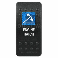 OTRATTW Carling Technologies Contura II Rocker only, ENGINE HATCH, BLUE LENS