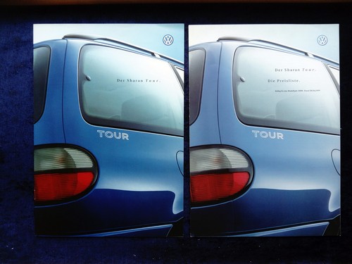 VW Sharan Tour Prospekt, 10.1999 mit passender Preisliste - Picture 1 of 4