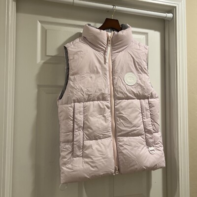 NWT Canada Goose Everett Puffer Vest Sunset Pink Rose Brunante
