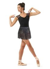 Mirella by Bloch Dance Ladies La Boheme Printed Pull On Skirt MS163 Dusk