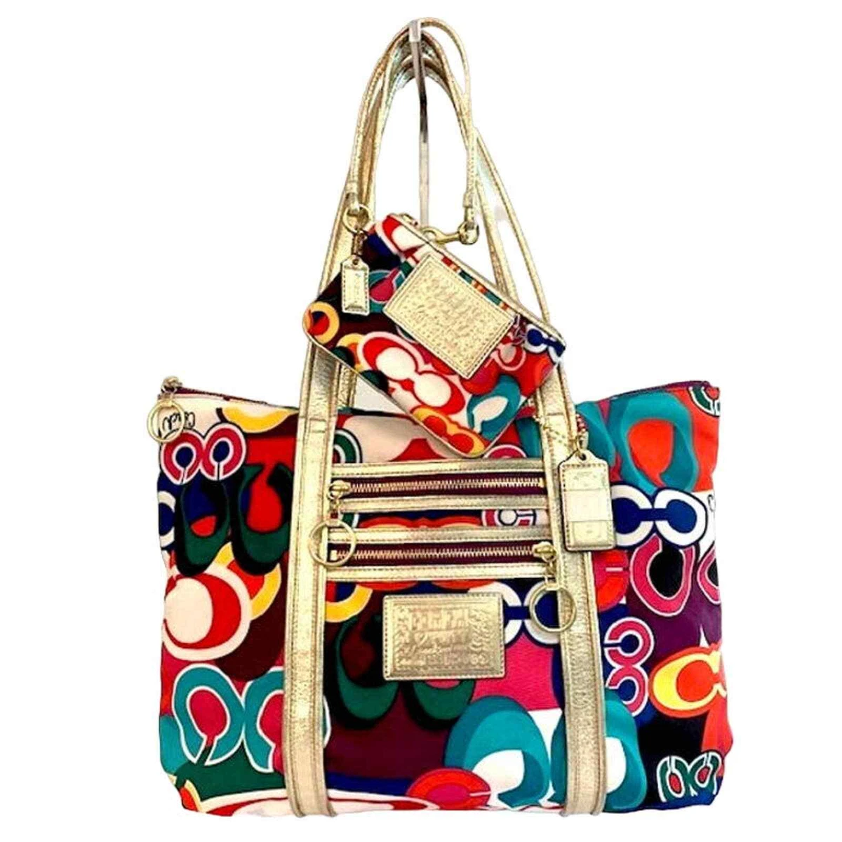 Coach poppy pop c glam tote clearance