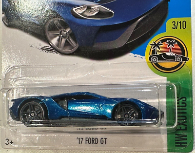 2016 🔥HOT WHEELS🛞 17 FORD GT BLUE 3/10 HW EXOTICS #73/250 | eBay