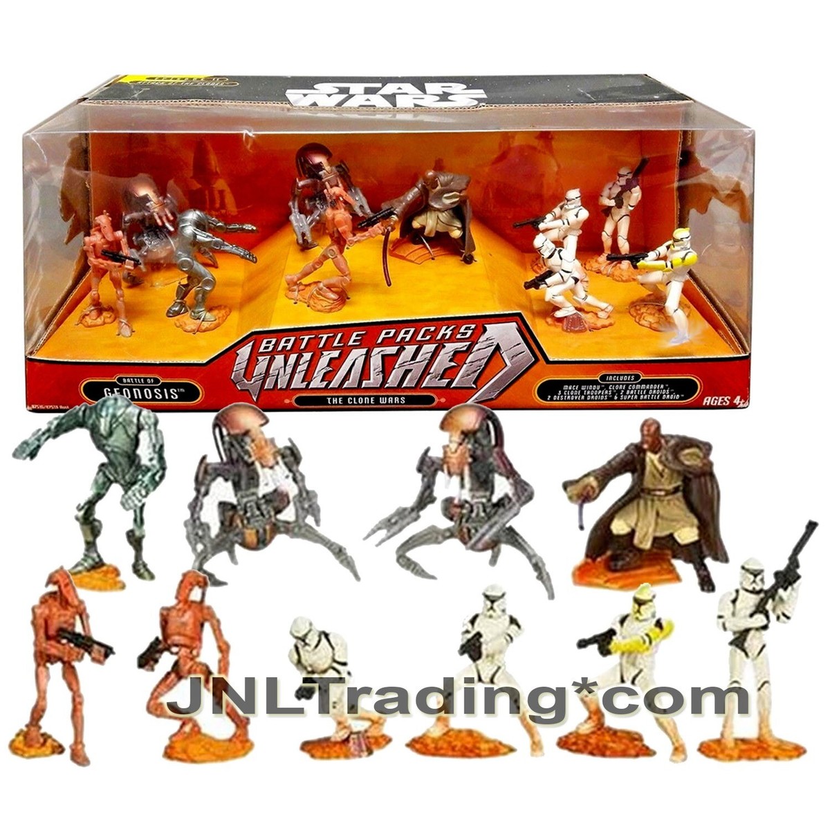 スター・ウォーズ UNLEASHED BATTLE PACK Year 2007 Star Wars Unleashed Battle Pack Set BATTLE OF