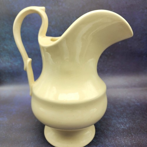 Vintage Ivory Hand Painted Ceramic Pitcher 1985 10" - Picture 3 of 10