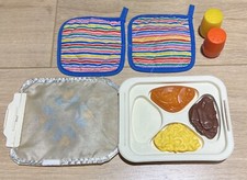 Vintage Fisher Price Fun With Food TV Dinner Set Not Complete