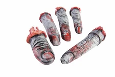Forum Novelties Zombie Fingers Decor Halloween Buffet 3" 5pc Plastic Decorati...