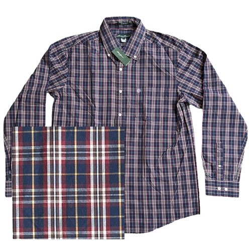 1990’s Eddie Bauer L/S shirt small check Vintage Eddie Bauer short-sleeved cotton check shirt men's size L
