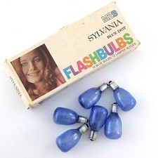 M2B Sylvania Electric Canada Blue Dot Flashbulbs 6 Blue Bulbs R276