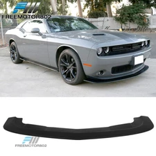 Fits 15-23 Dodge Challenger SXT Style Front Bumper Lip Black Primer PP