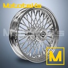 16X3.5 FAT DIAMOND SPOKE WHEEL 40 STAINLESS HARLEY SOFTAIL SPORTSTER DYNA FRONT