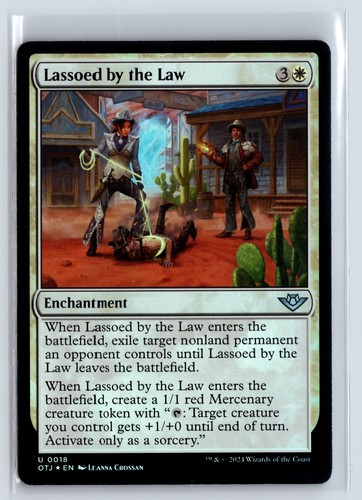 FOIL Lassoed by the Law Outlaws of Thunder Junction – MTG Magic the Gatheri