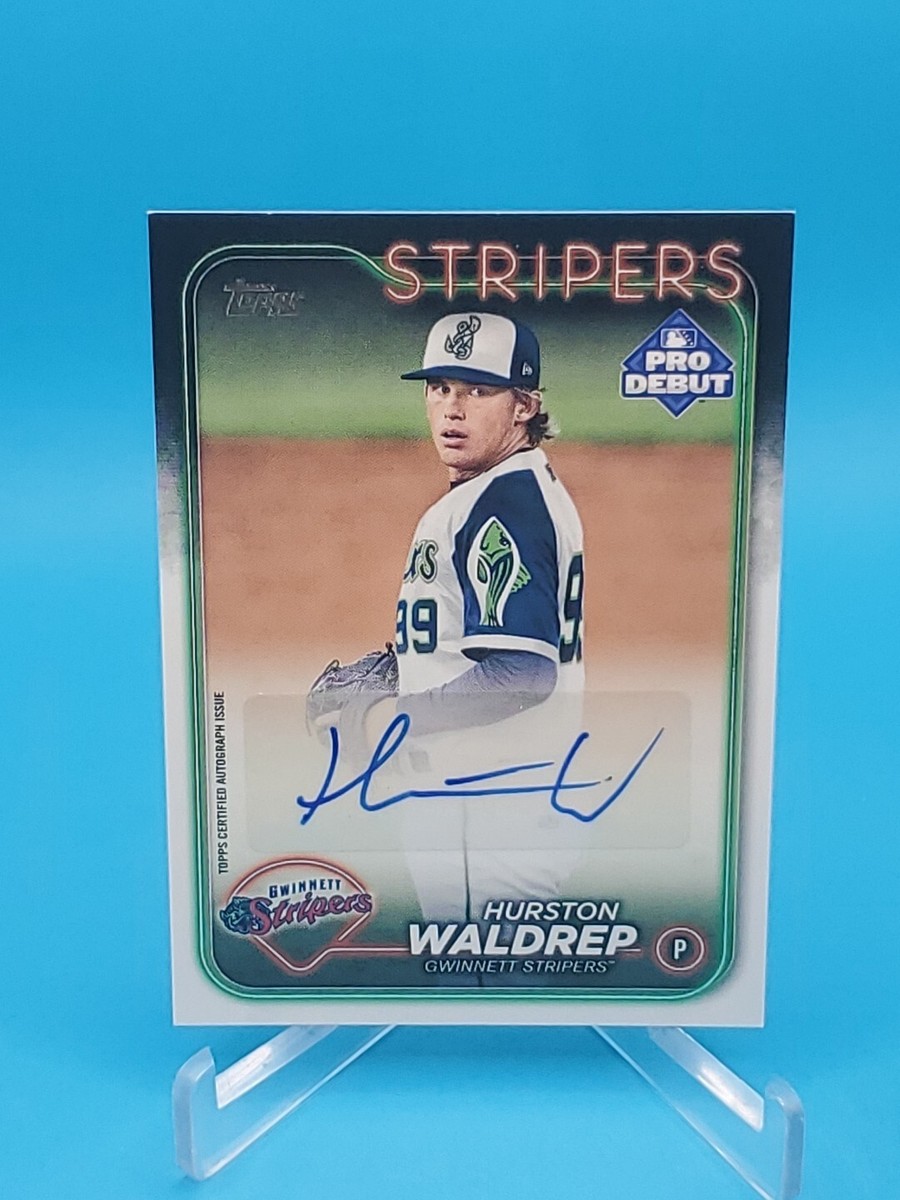 toops 2025 HURSTON WALDREP投手 オートグラフカード 2025 Topps Tribute Hurston Waldrep LIA-HW Gold Auto RC 75/75