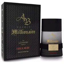 AB Spirit Millionaire Fiber Noir by Lomani Paris 3.3oz EDP Men's NEW SEALED Box
