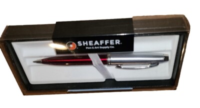 Sheaffer 100 Red & Chrome Mechanical  0.7mm Pencil New In Box N39307