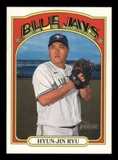 HYUN-JIN RYU 2021 Topps Heritage #342 MLB Blue Jays  ID:48703