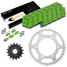 Green O-Ring Drive Chain & Sprockets Kit for Yamaha R6 YZF-R6 2006-2016