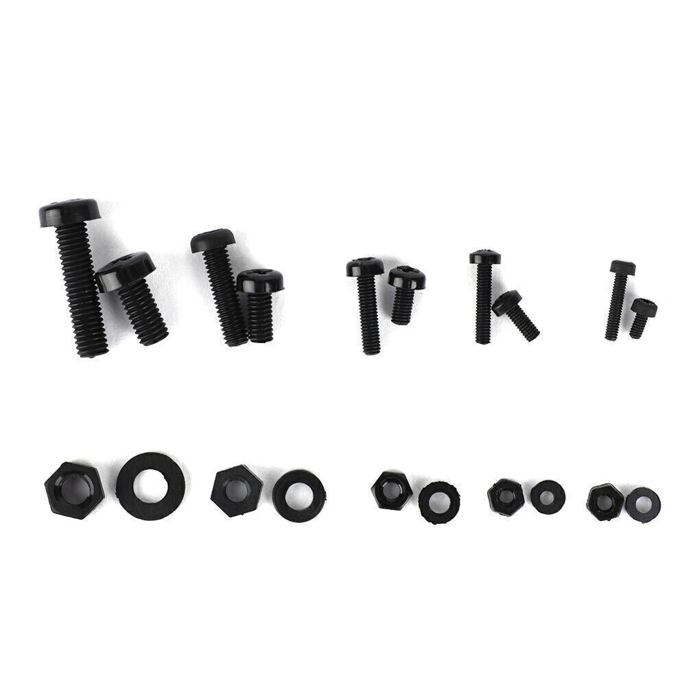 270pcs/box M2/M2.5/M3/M4/M5 Nylon Screw Nut Washer Assortment Kit Hardware Faste