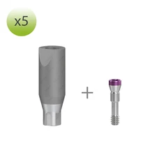 x 5 Titanium CAD/CAM Cares RC Mono Scanbody  Straumann BL/BLT RC compatible