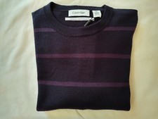 CALVIN KLEIN EUROPEAN YARN Men's Long Sleeve Crew Pullover Sweater - Size M
